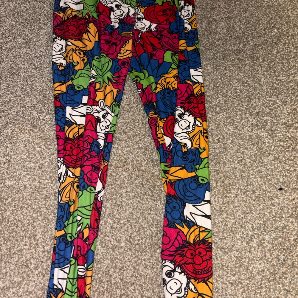 Colorful Muppet Print Leggings